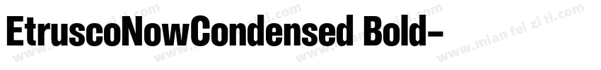 EtruscoNowCondensed Bold字体转换